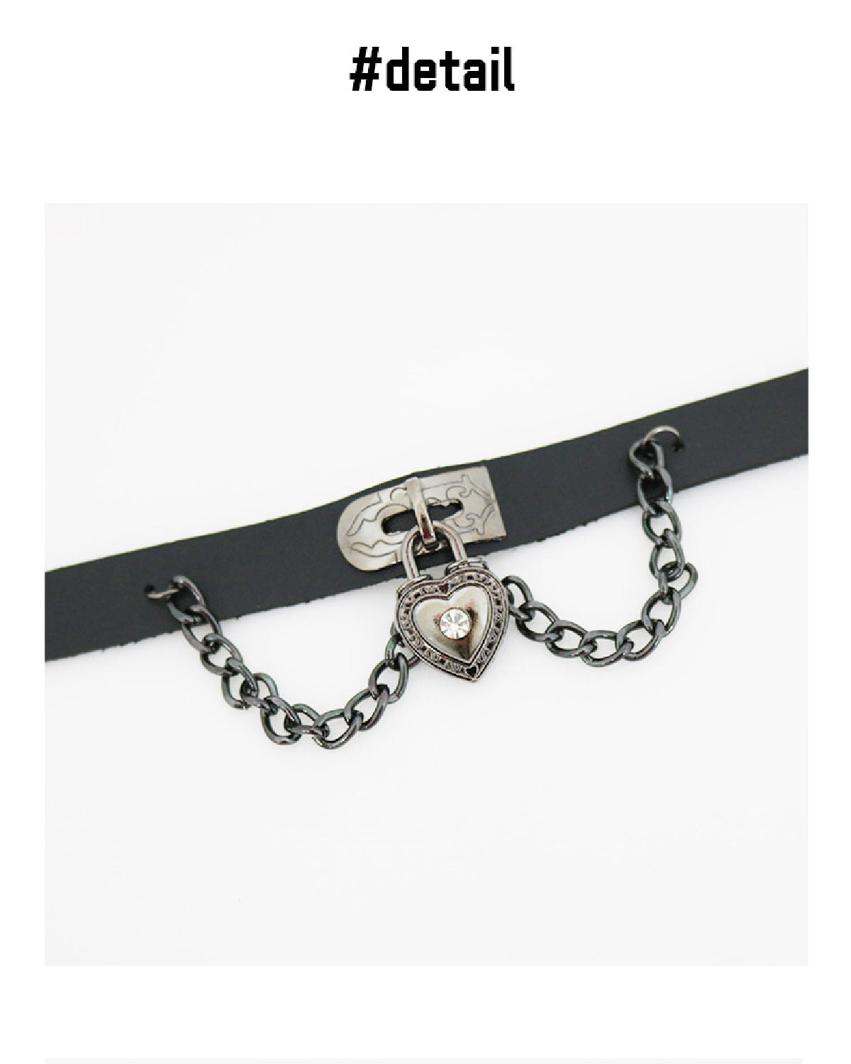 heart chain choker