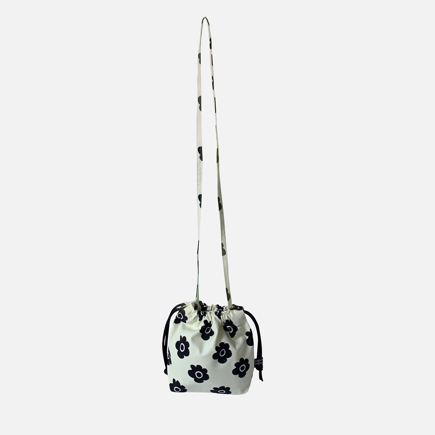 retro flower string cross bag