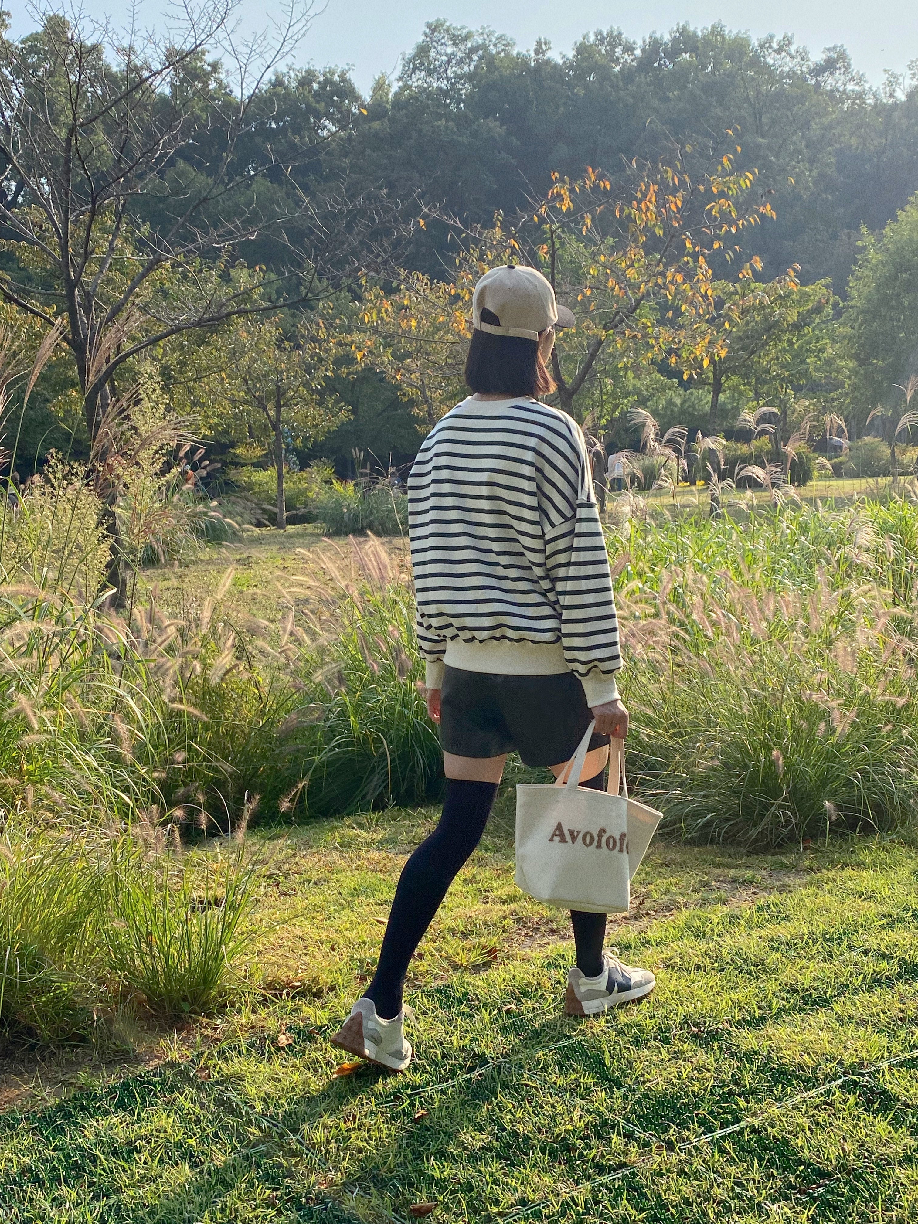 Avofofo signature canvas tote bag