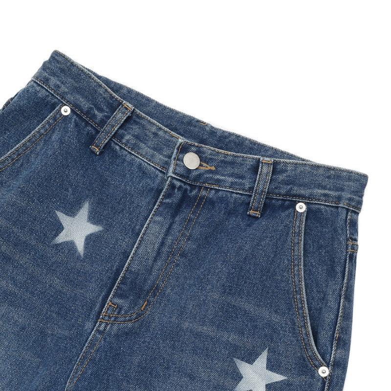 star denim pants (blue)