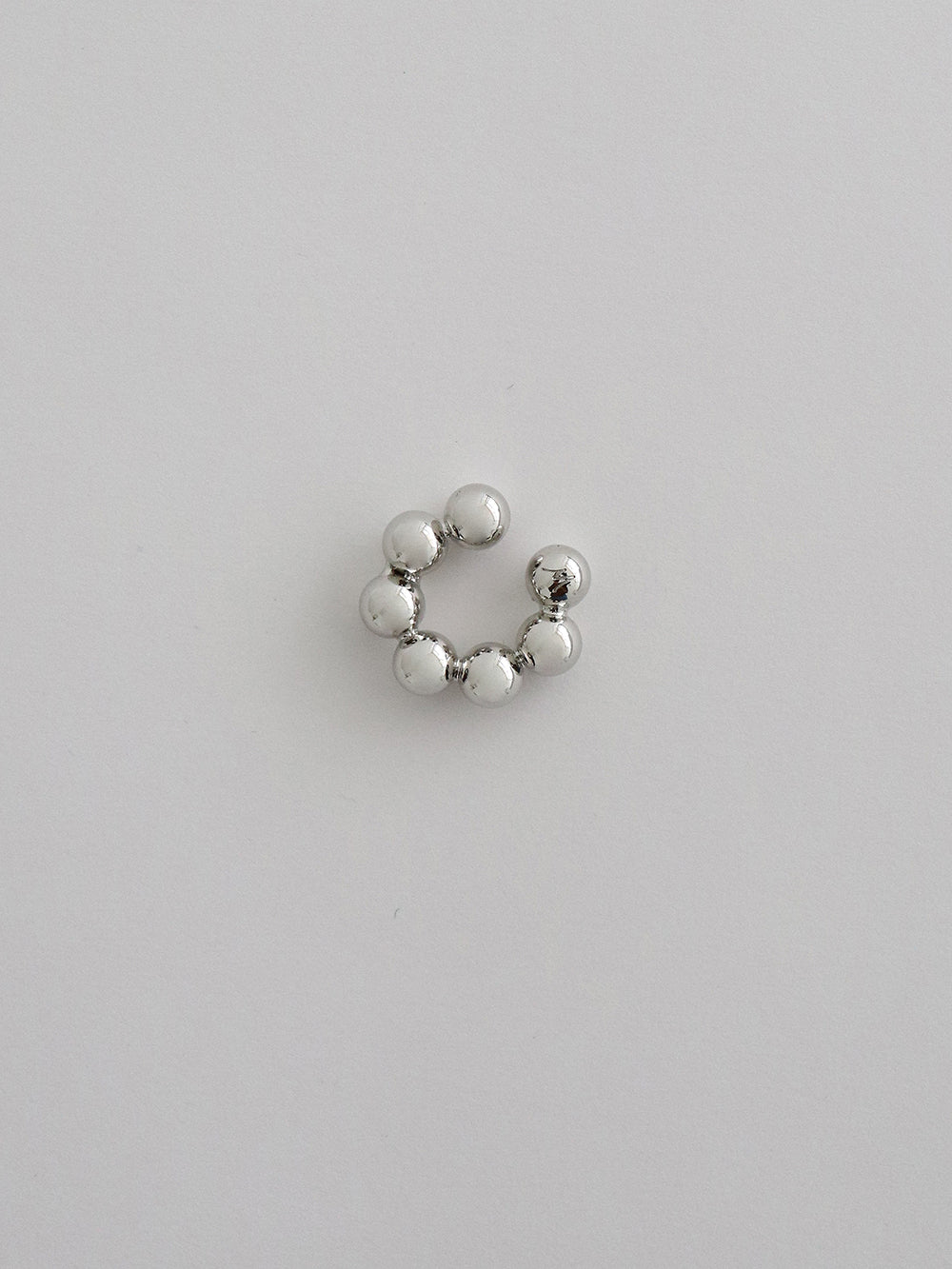 bubble earcuff - silver