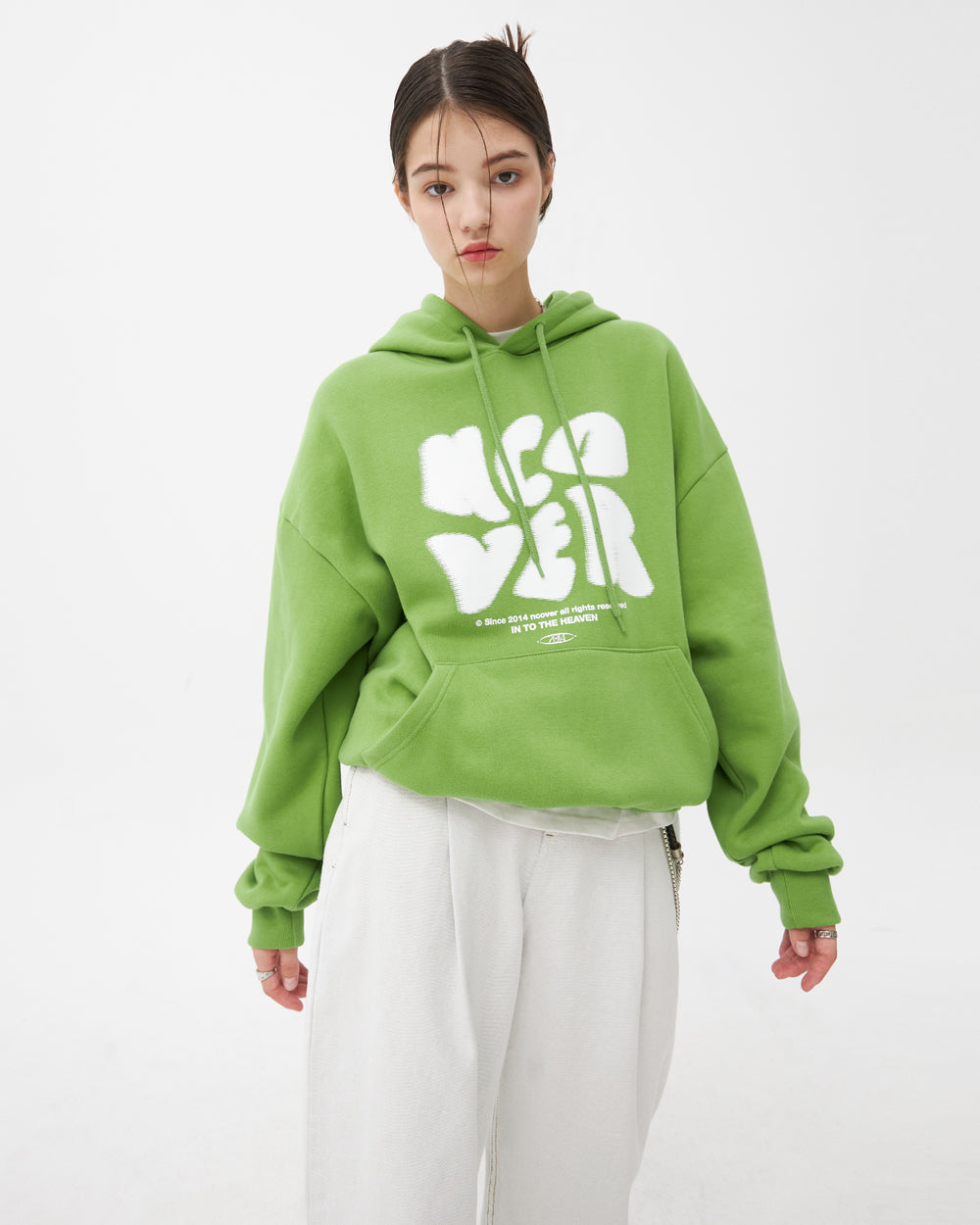 POINTAGE LOGO HOODIE-OLIVE GREEN