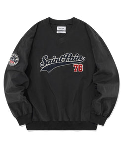 SP TEAM LOGO PULLOVER-BLACK