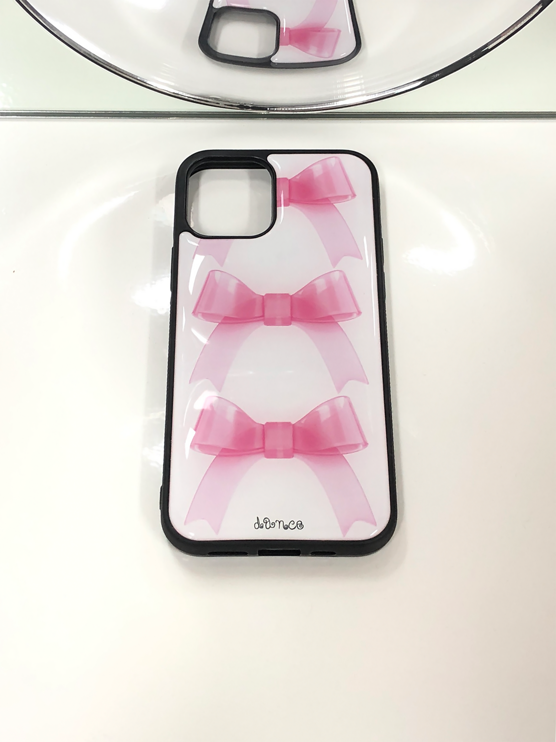 (PINK) JELLY RIBBON EPOXY CASE