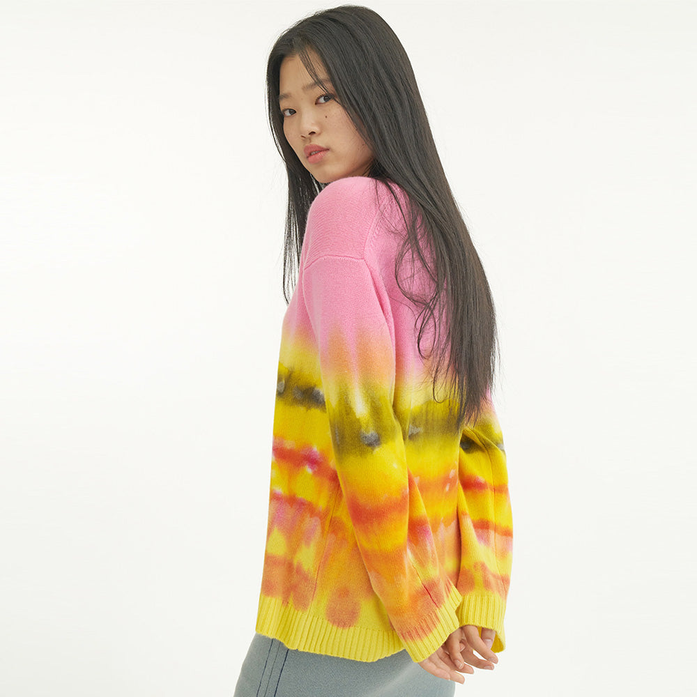 SPRAY SPLASH PULLOVER_CORAL PINK