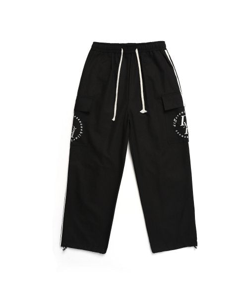 CIRCLE STACK LOGO CARGO TRACK PANTS