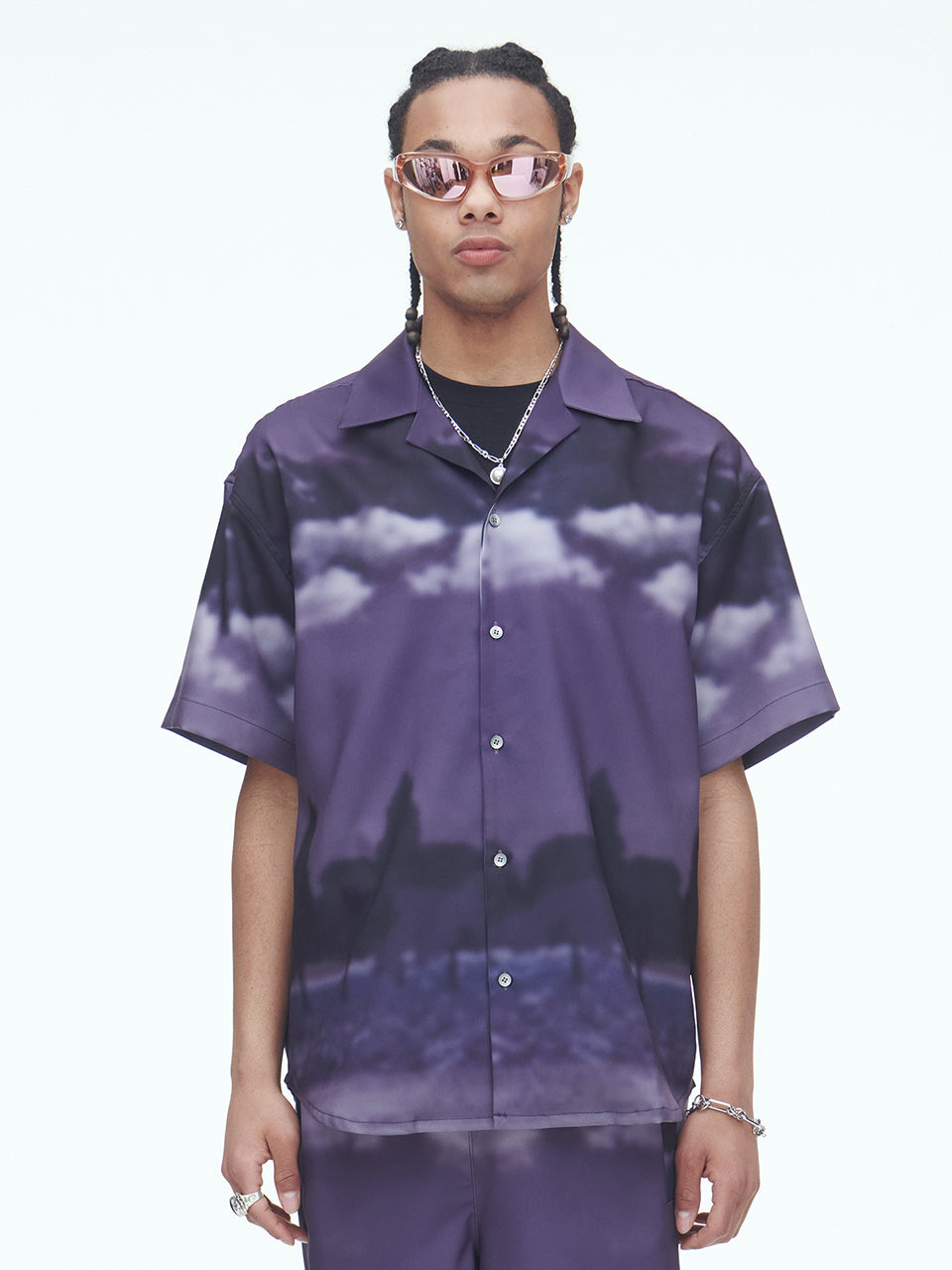 Purple Wind Flow Shirts