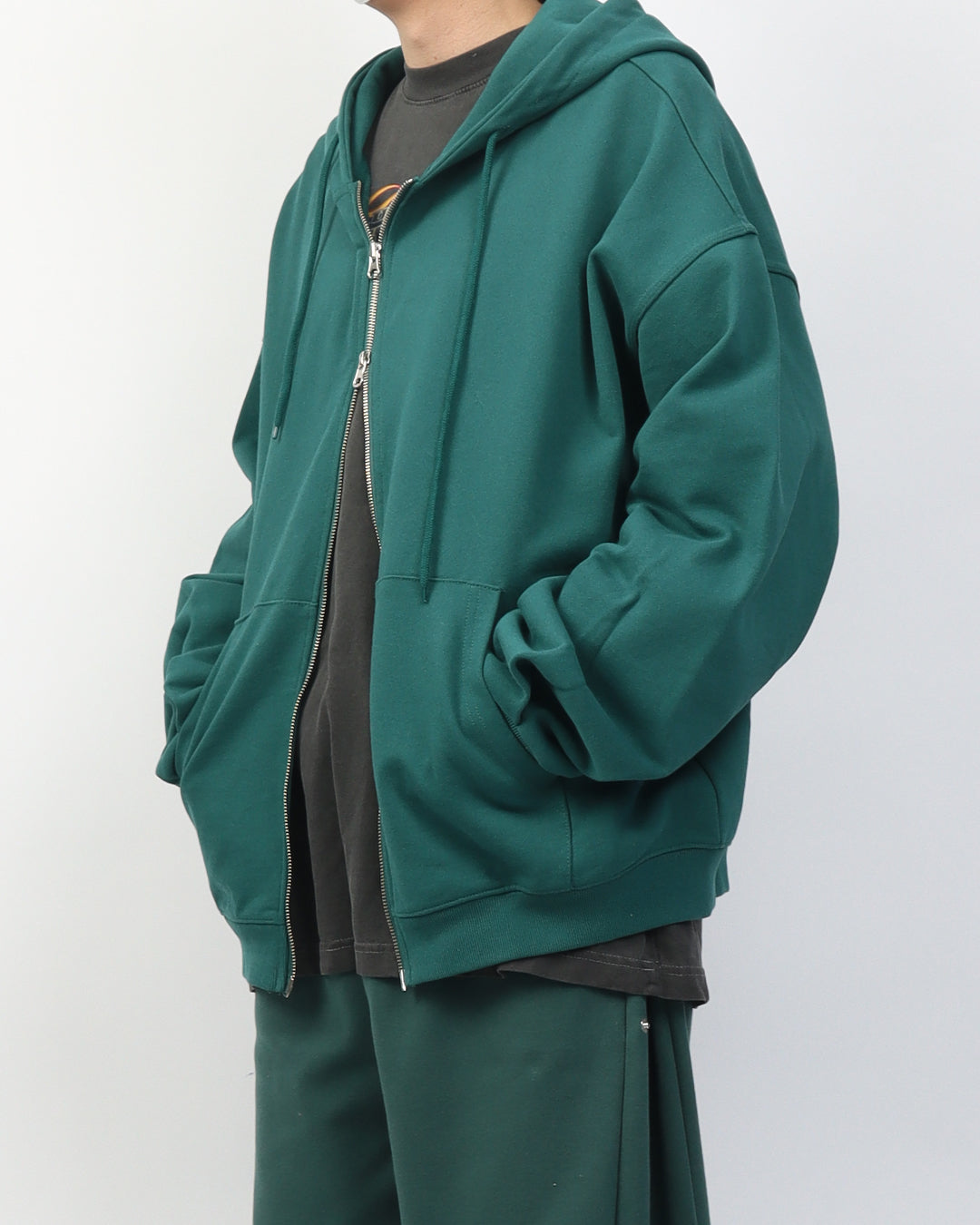 Overfit 2Way Hood Zip-up 3color