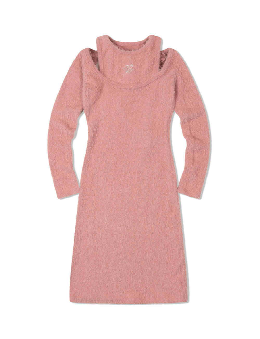 ANGORA SLIM DRESS(PINK)