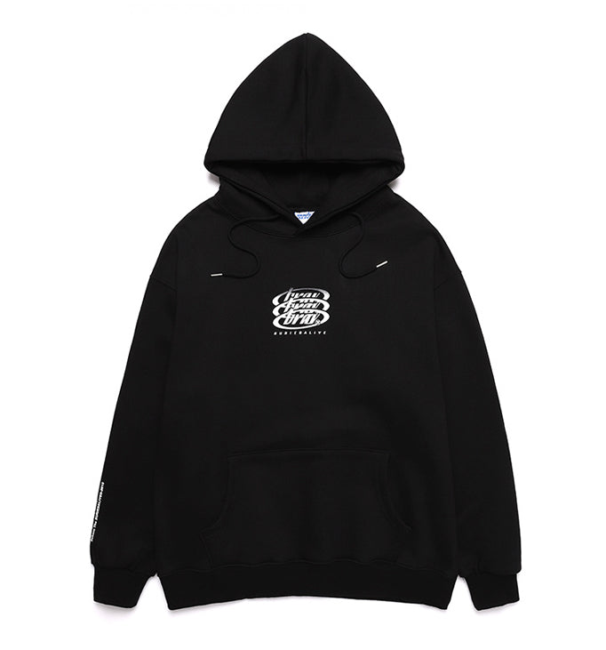 BA G.CIRCLE LOGO HOOD BLACK