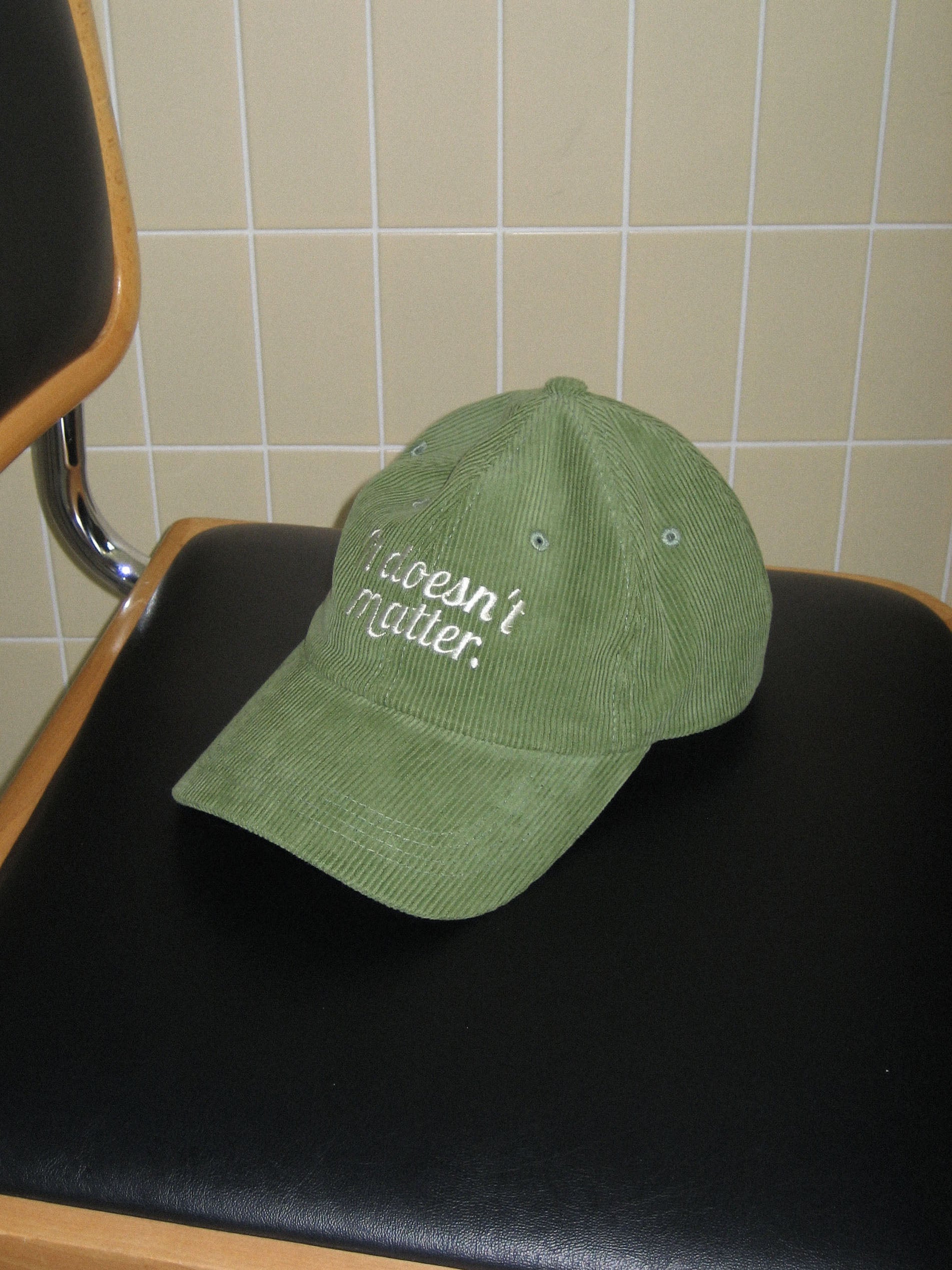 Corduroy logo ball cap (Green)