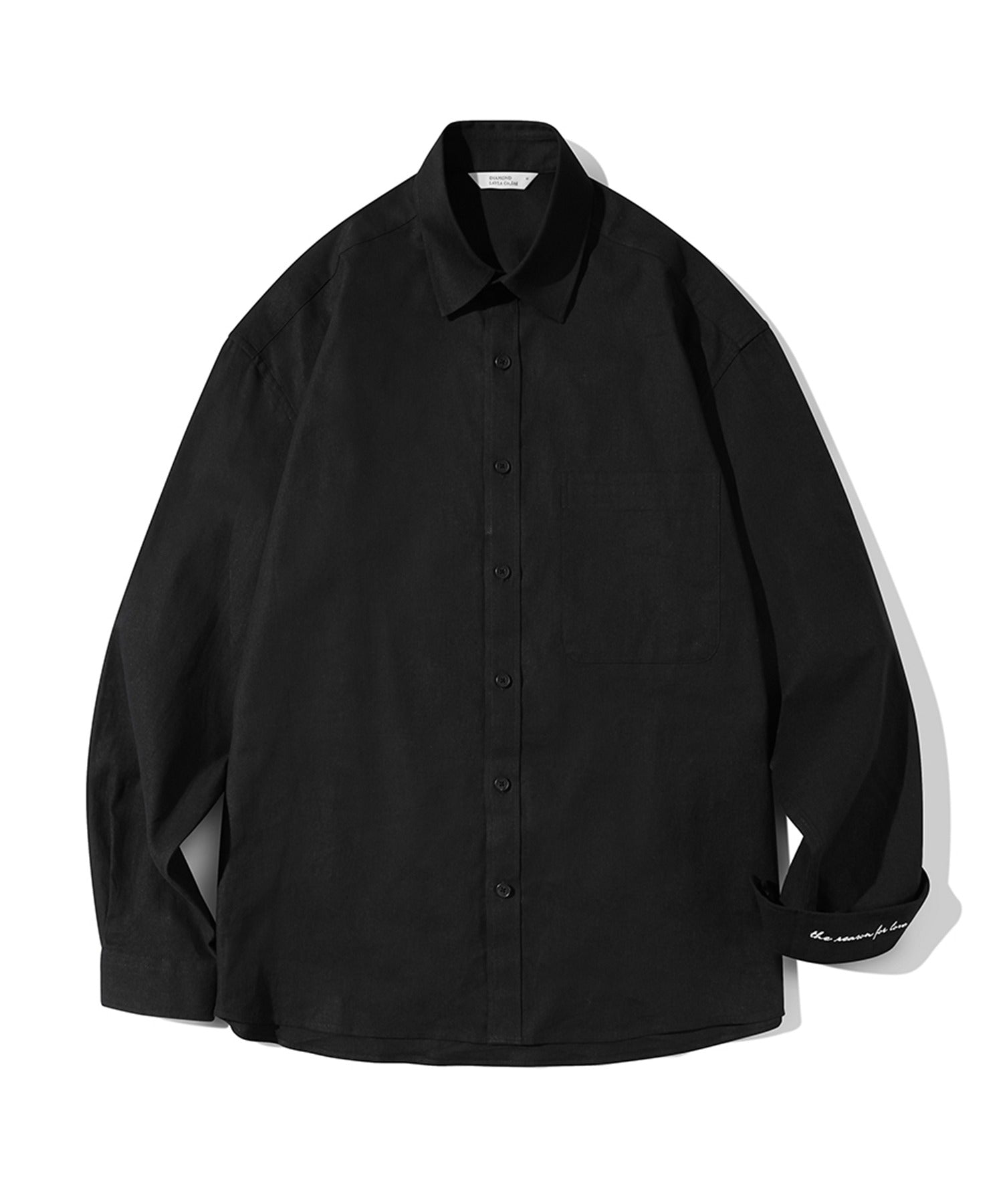 リンクル クロップ シャツ / WRINKLE CROP SHIRT(BLACK) – 60