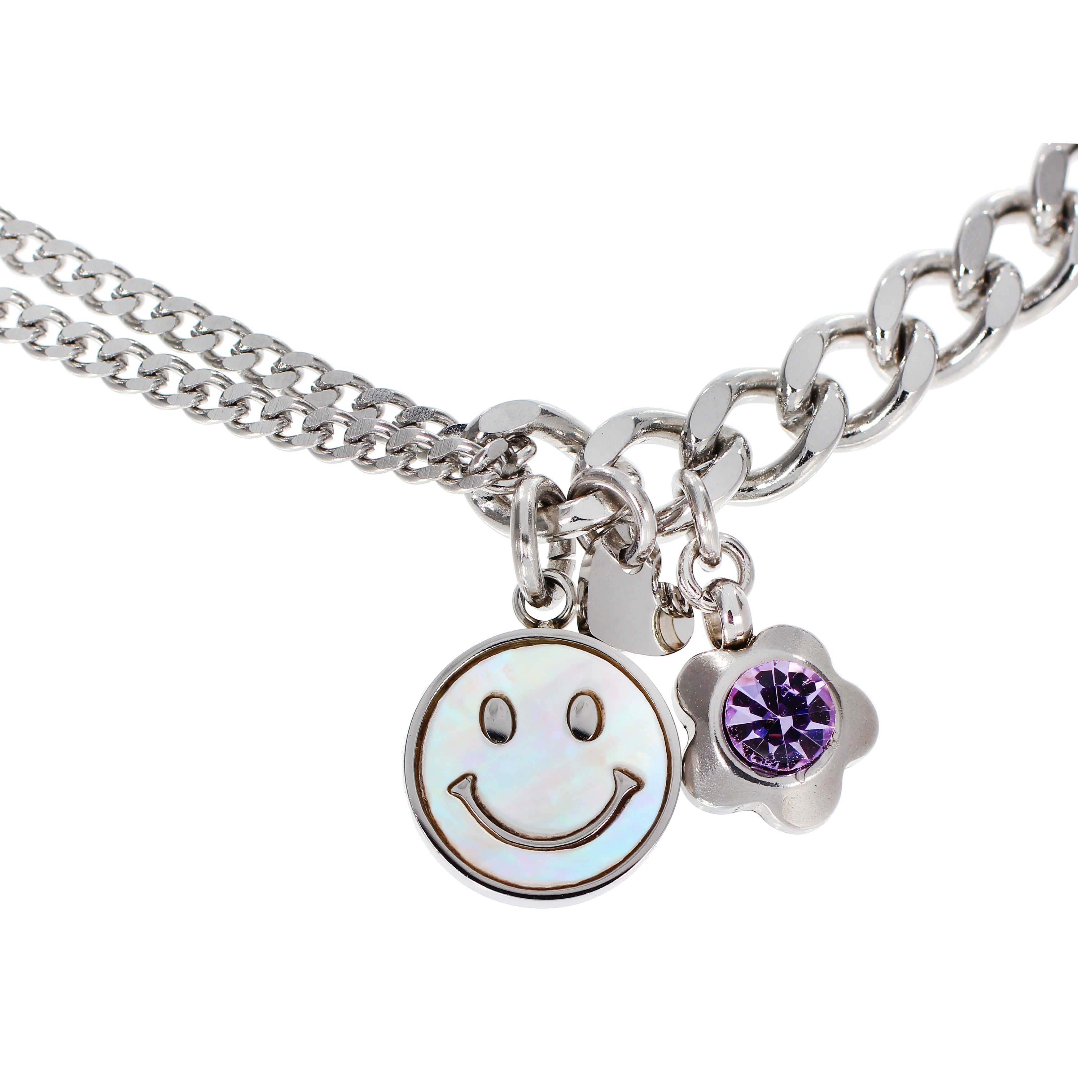 Mother Of Pearl Smile Unbalanced Bracelet