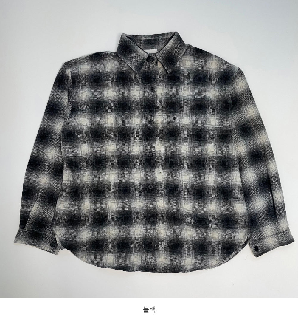 Wool checkered shirt