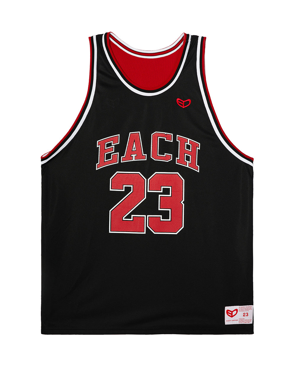 REVERSIBLE JERSEY_ RED/BLACK