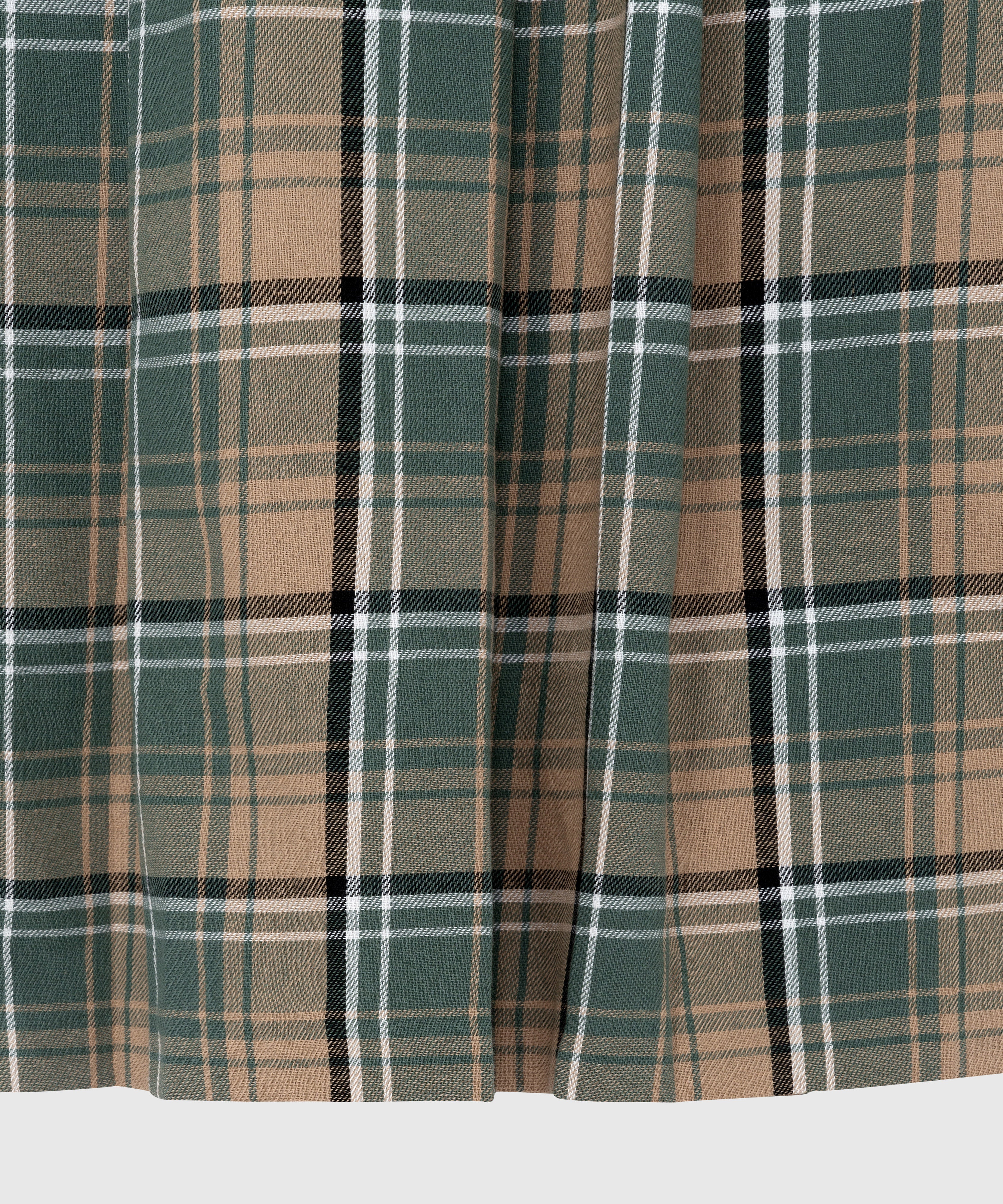 Plaid skirt_Green