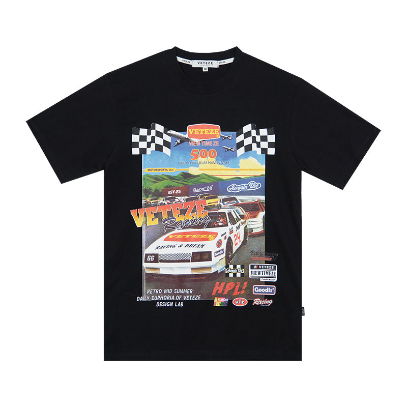 Classic Racing Half T-shirt (2color)