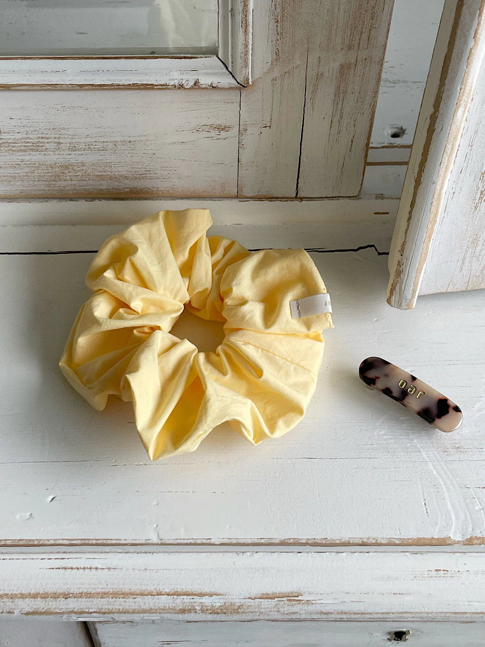 oar Vintage Shirt Scrunchie [Yellow]