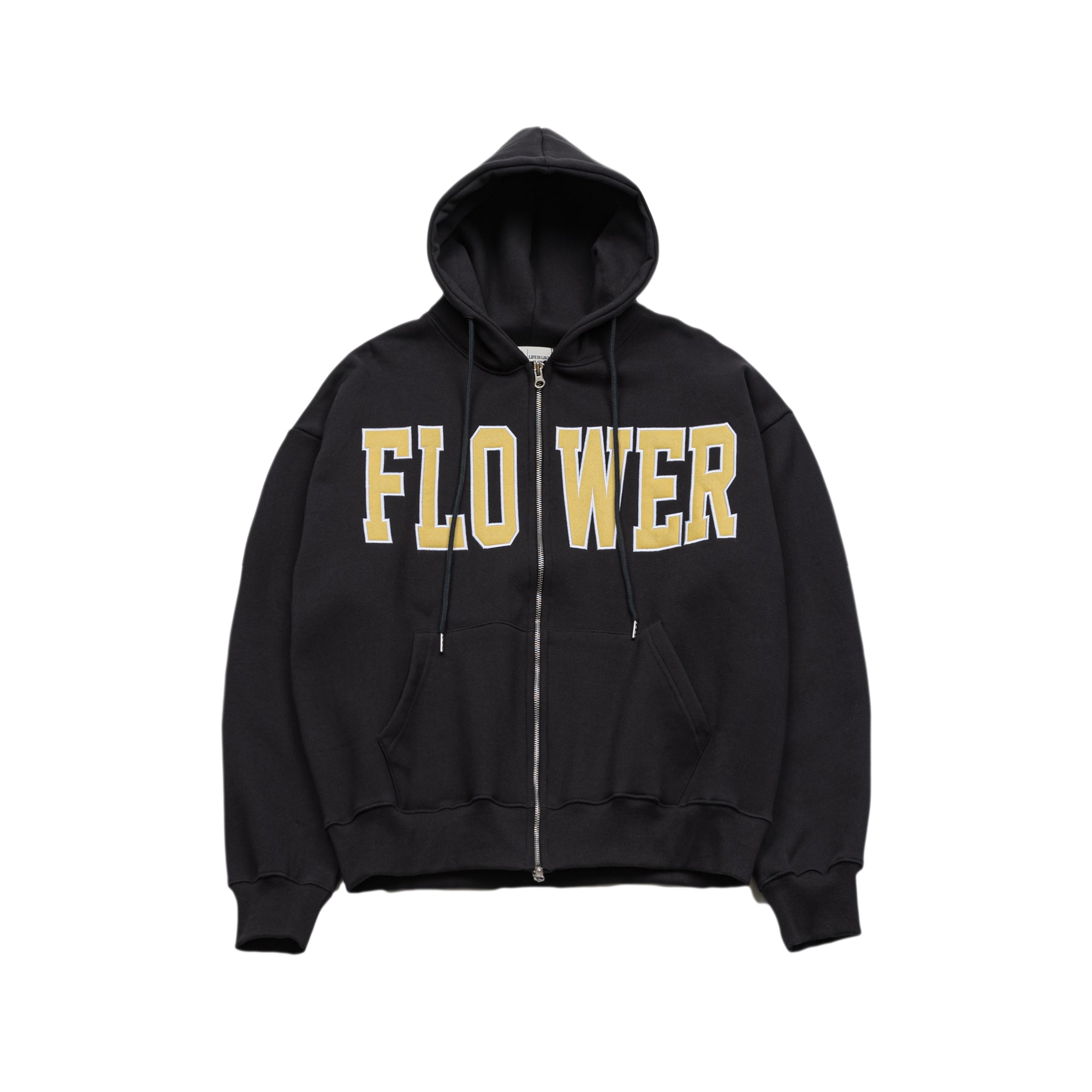 FLOWER ZIP UP HOOD(CHARCOAL)