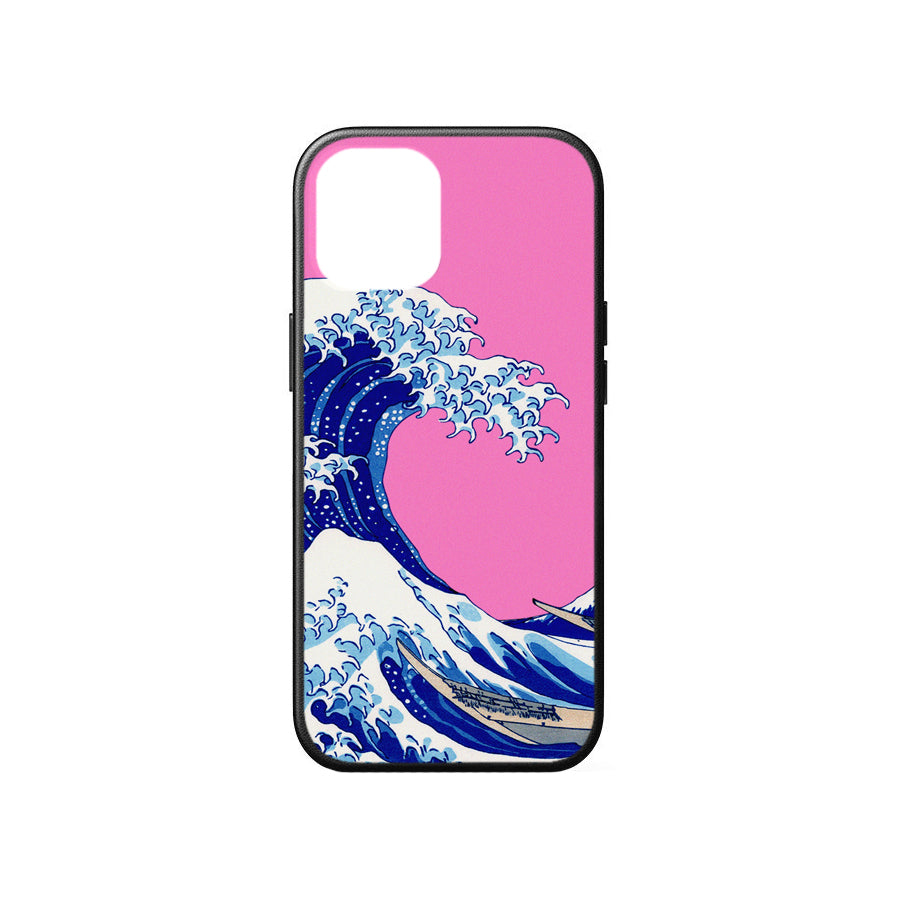 PINK KANAGAWA WAVES iPHONE CASE