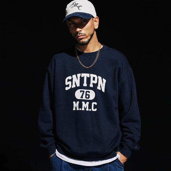 SP SNTPN LOGO CREWNECK-ASH MELANGE