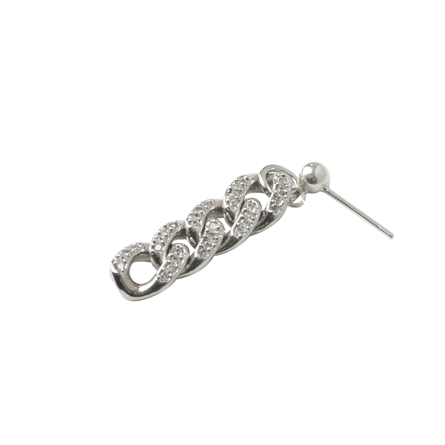 DIAMOND CUBAN LINK EARRING