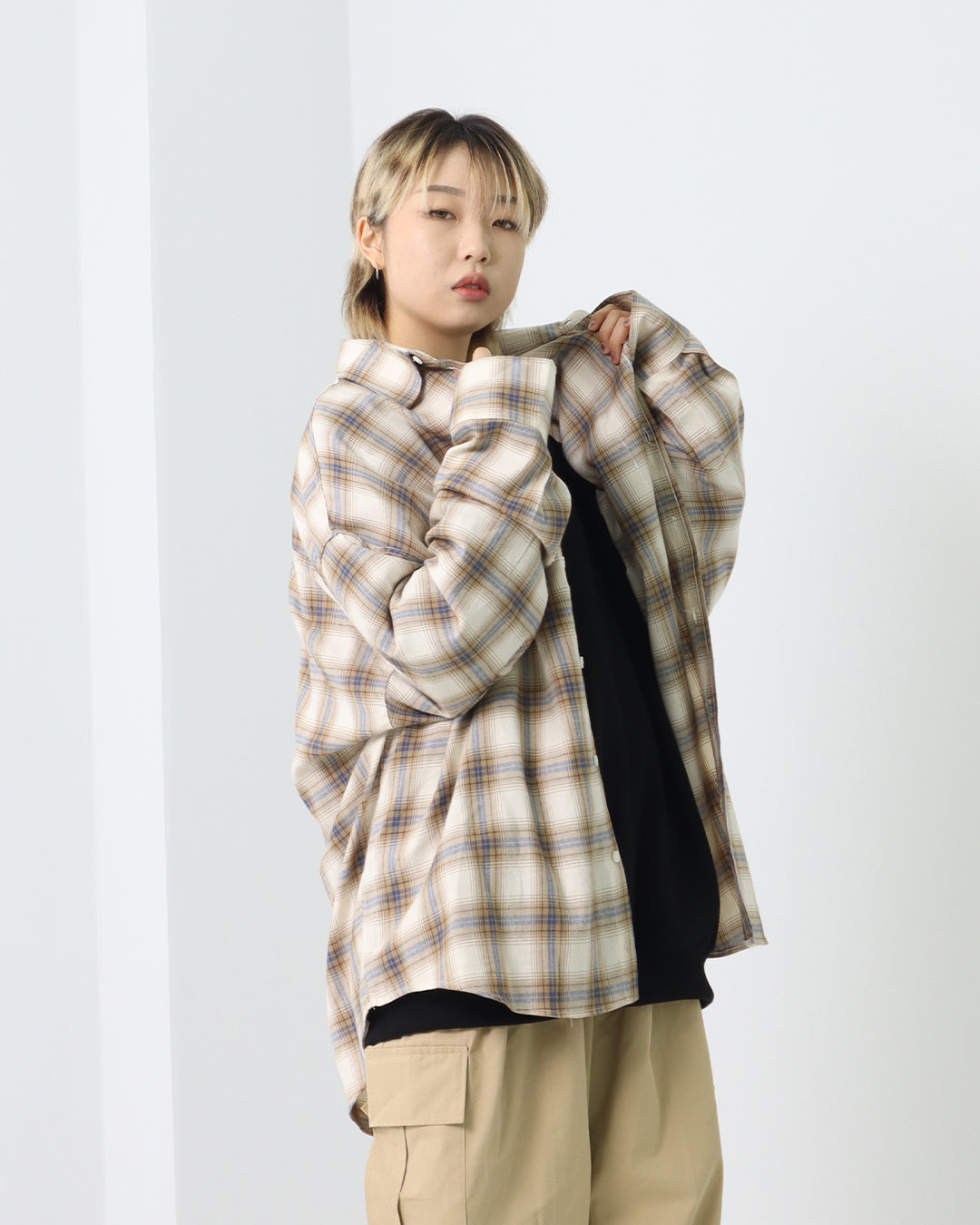 Overfit Retro Checked Shirt_2color