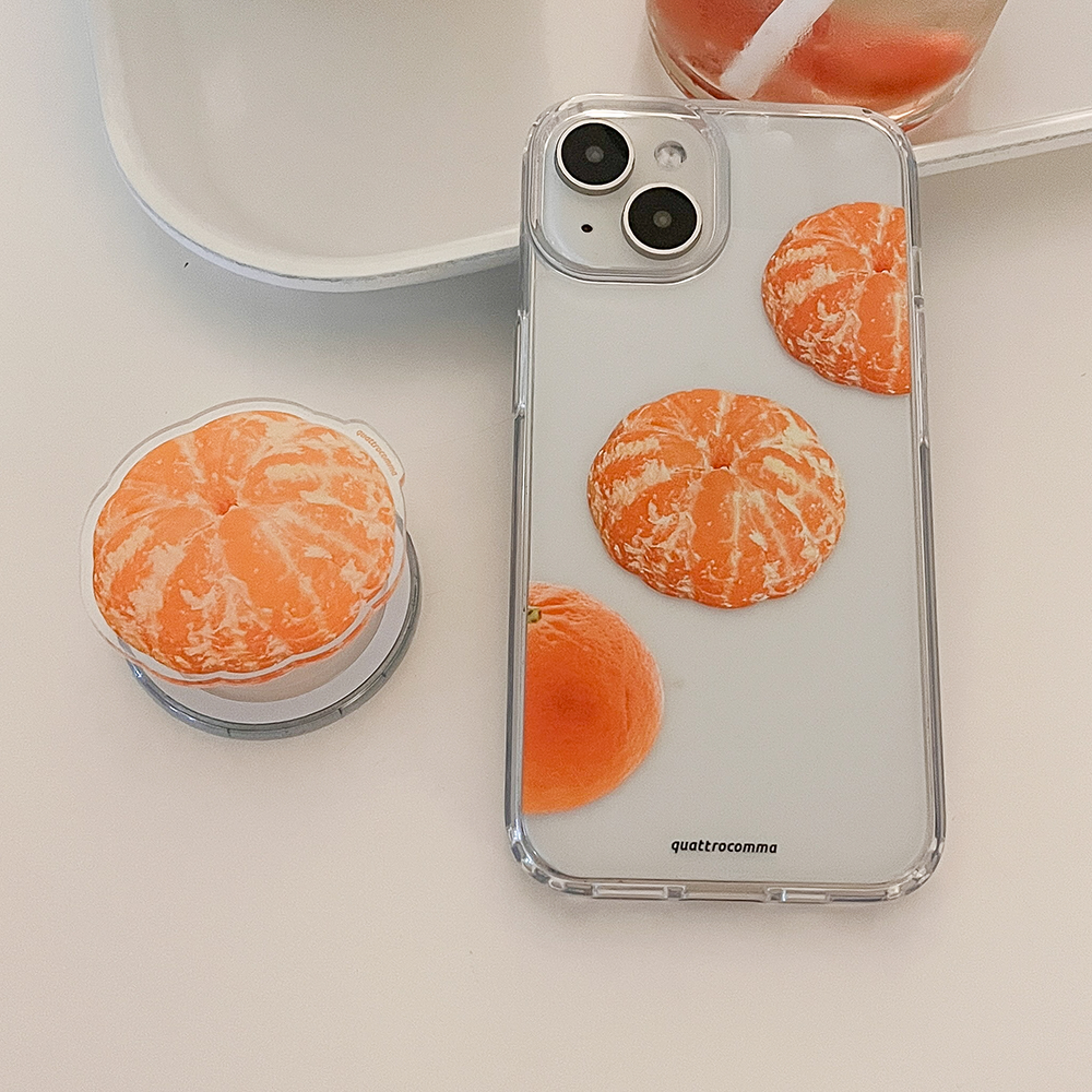 tangerine food fruit smart tok(sticker type)