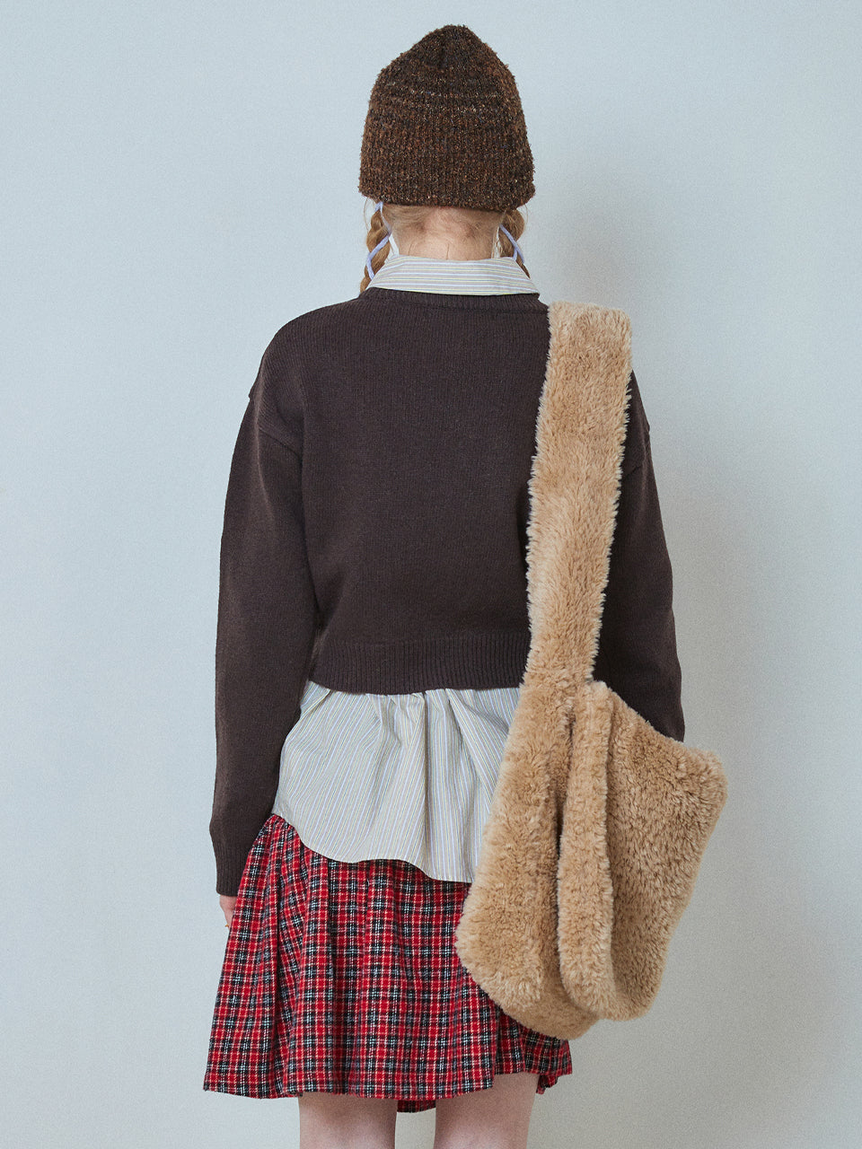 KITTY WOOL CROP KNIT_BR