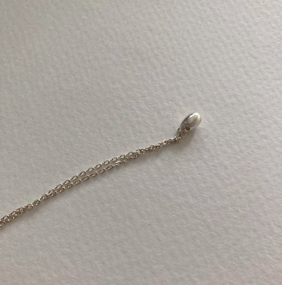 [92.5silver] egg necklace