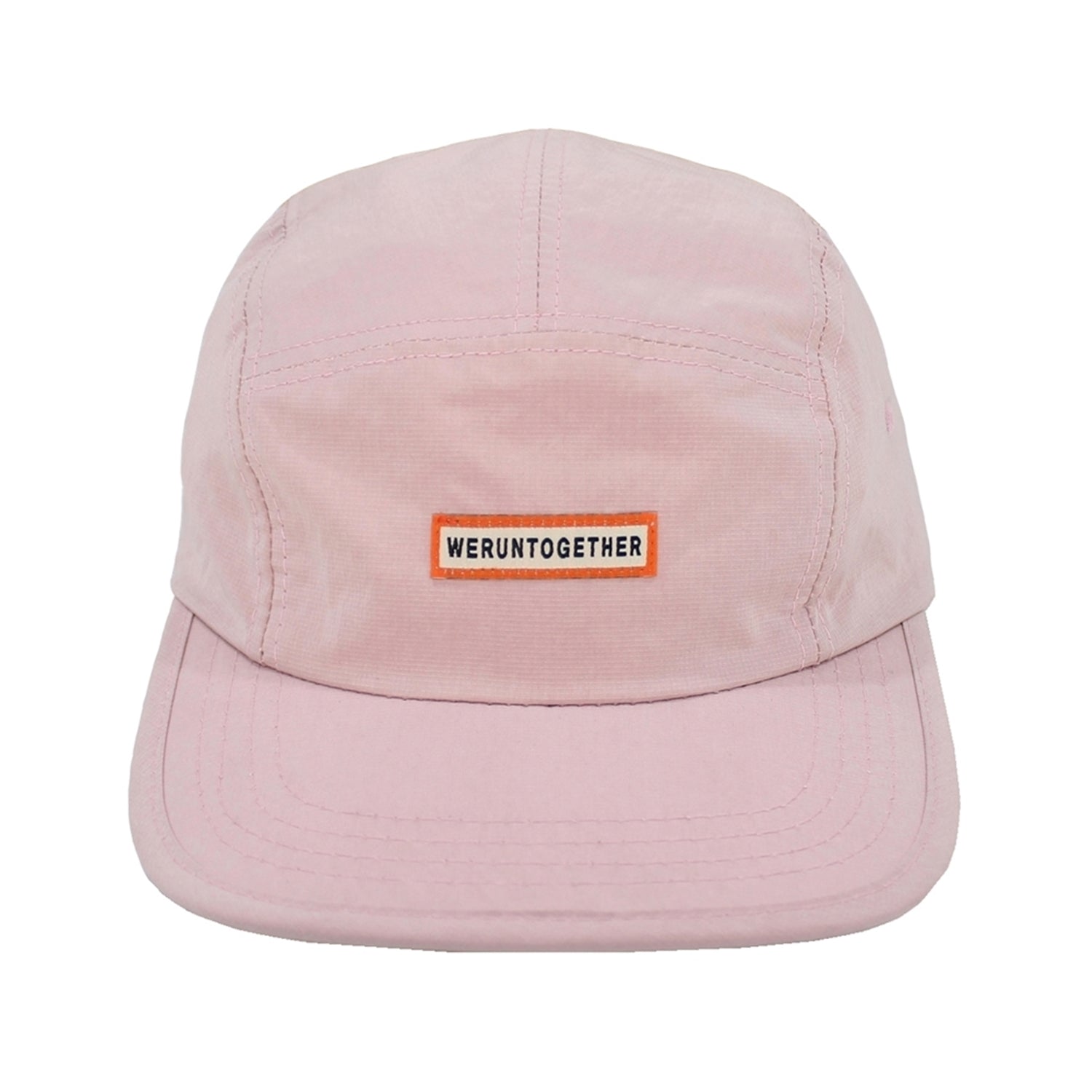 slogan camp cap (pink)