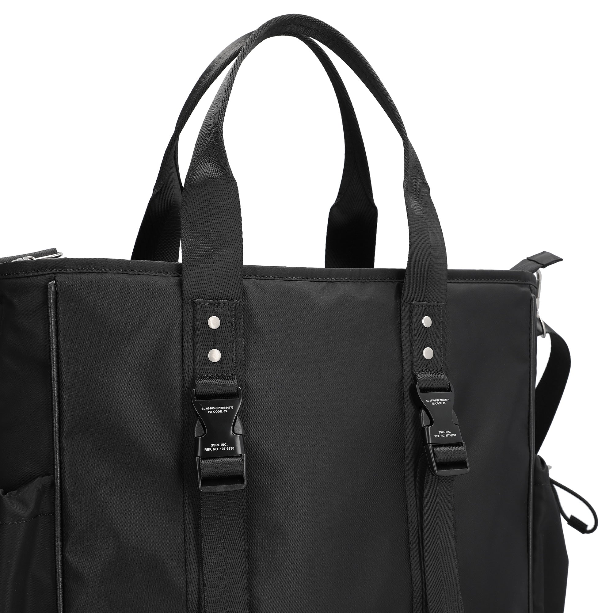 OPTIMAL NYLON 2WAY TOTE BAG / BLACK