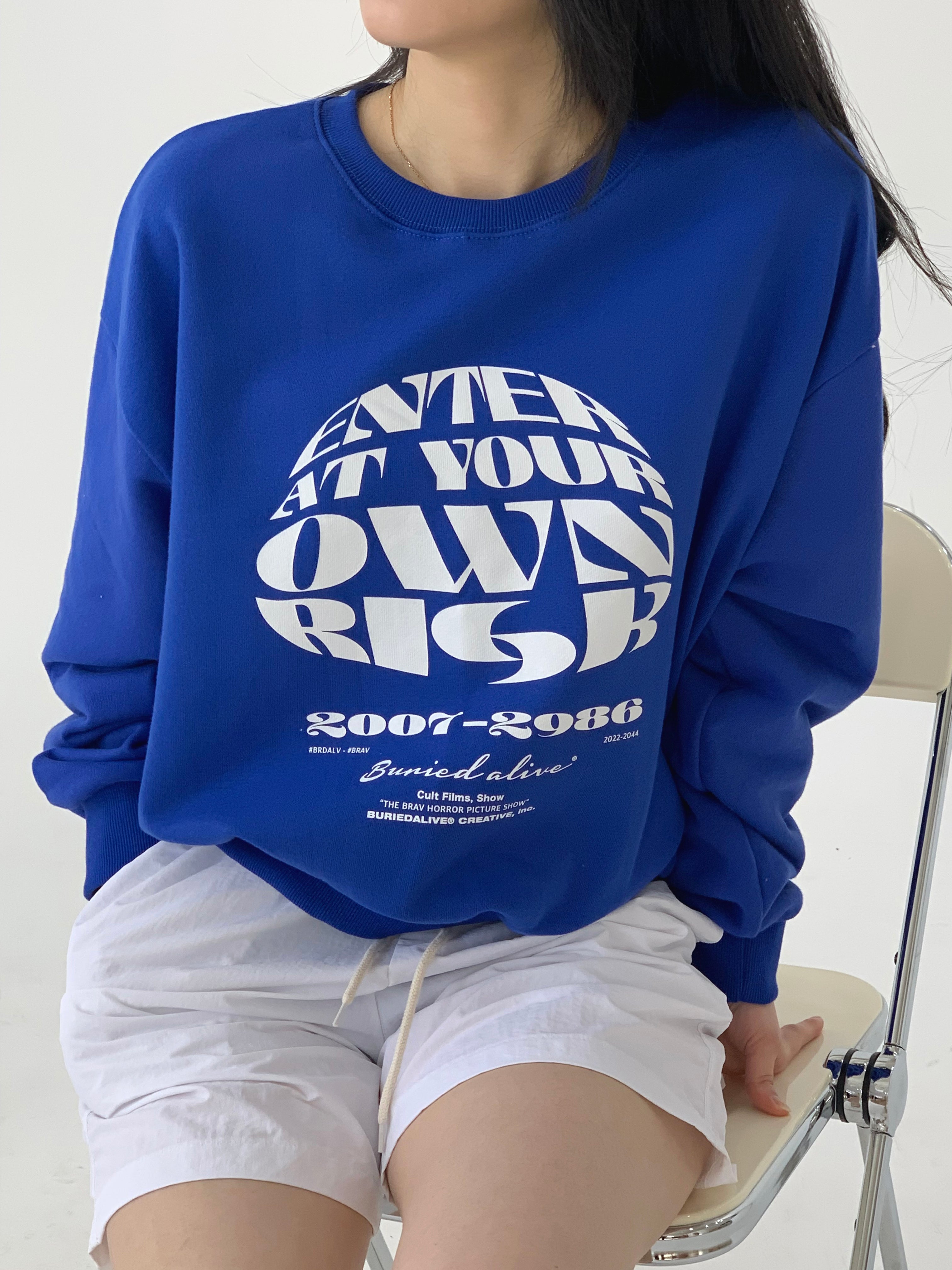 (W) BA OWN SWEATSHIRTS - BLUE