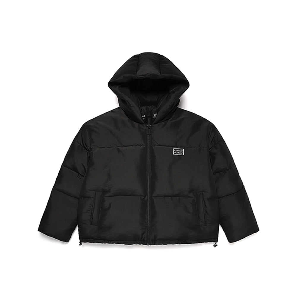 MATTE DOUBLE ZIP UP SHORT PUFFER