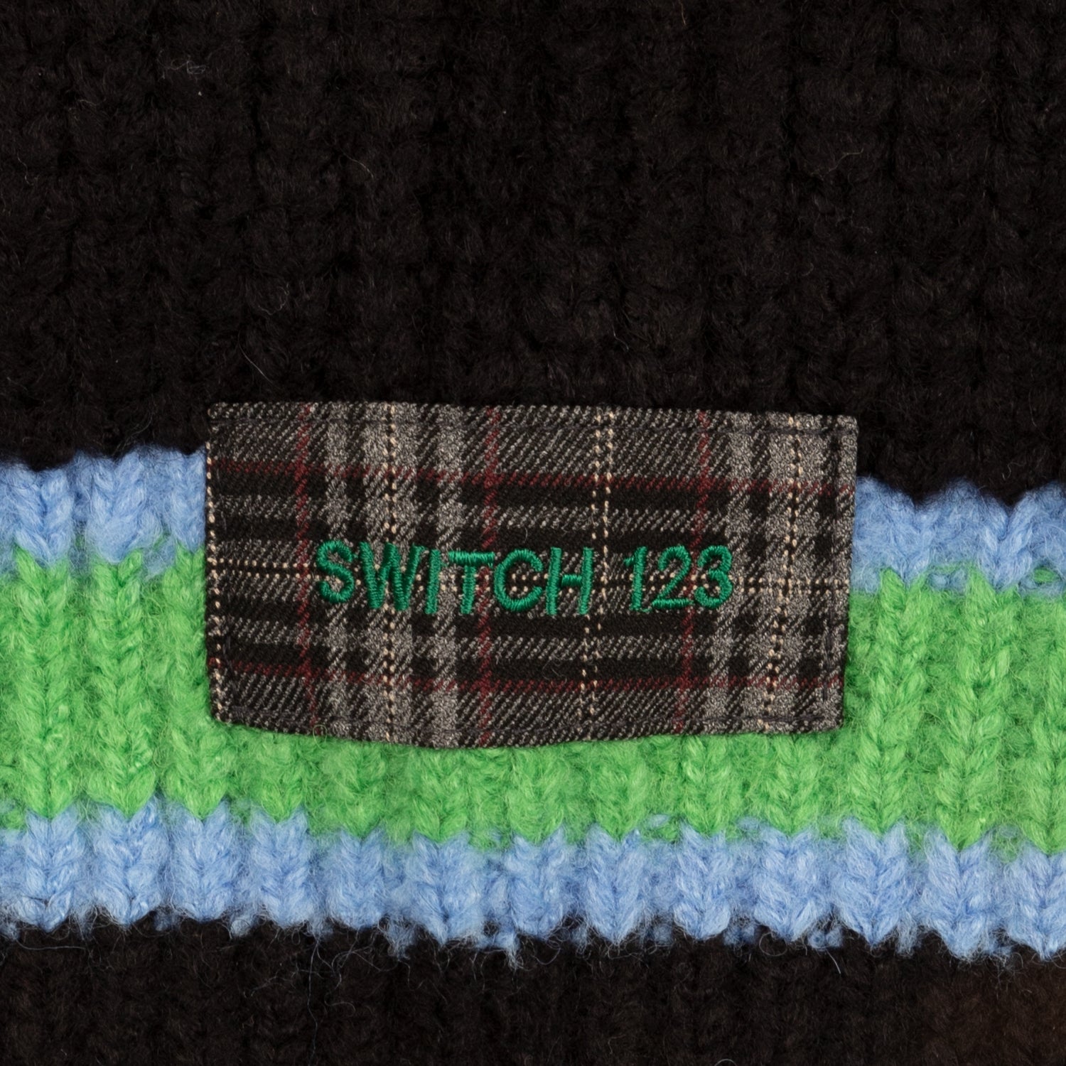 STRIPE KNIT VALACLAVA BEANIE_SWF3AH06BK