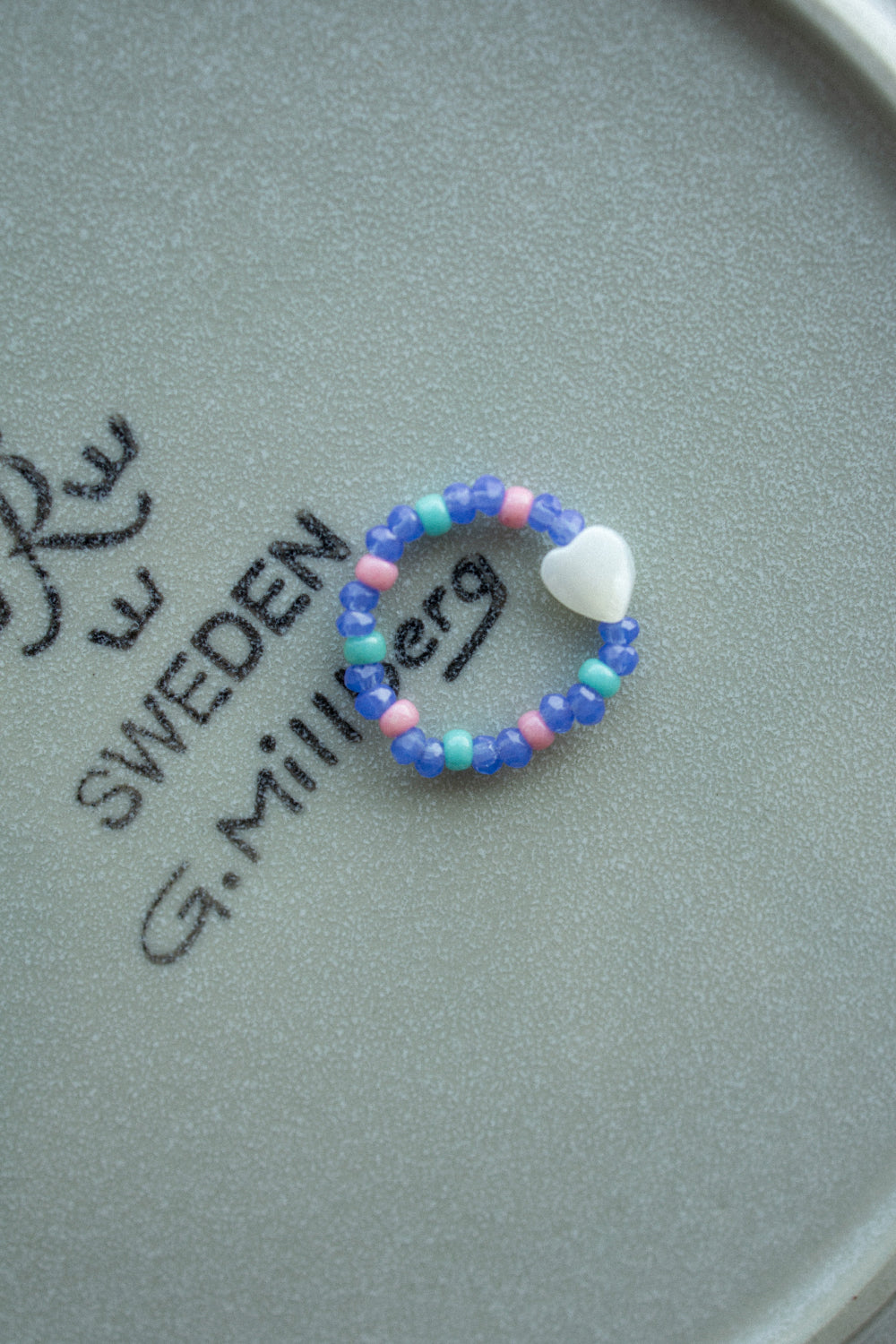 Love in the sky bead ring