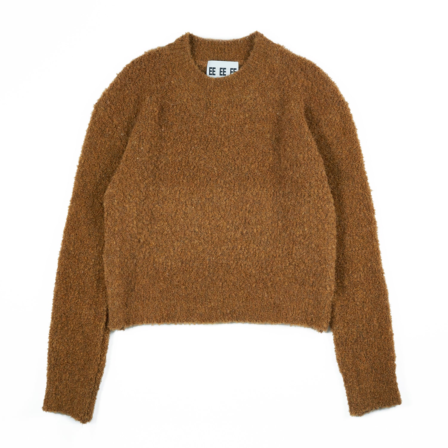 Wool Bubble Knit Sweater [Brown]