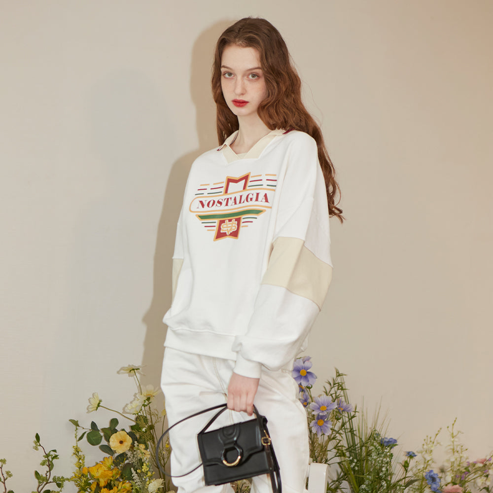 Nostalgia Collar Sweatshirt