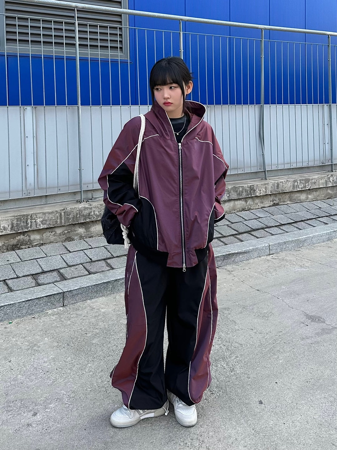 Aurora Piping Hooded Jacket