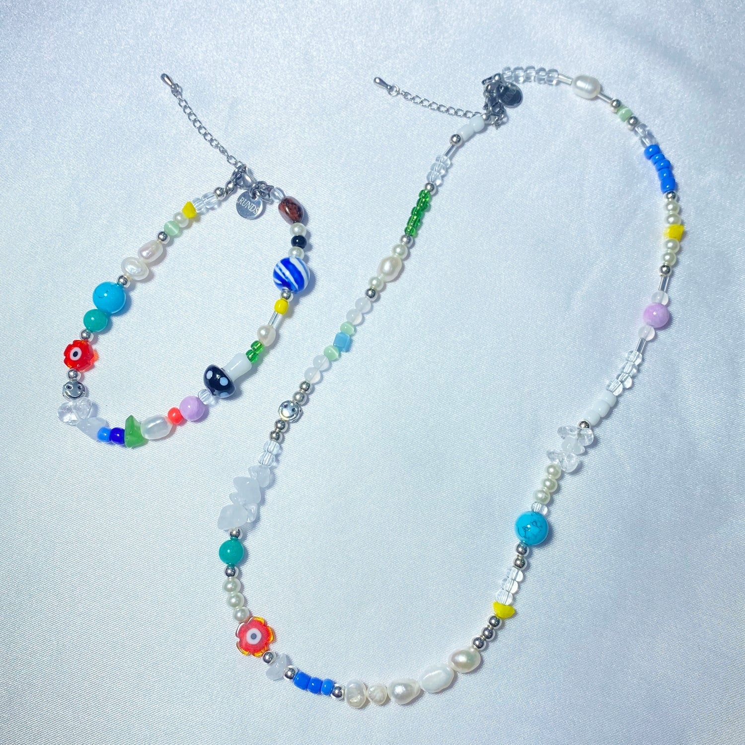 multi beads necklace 02