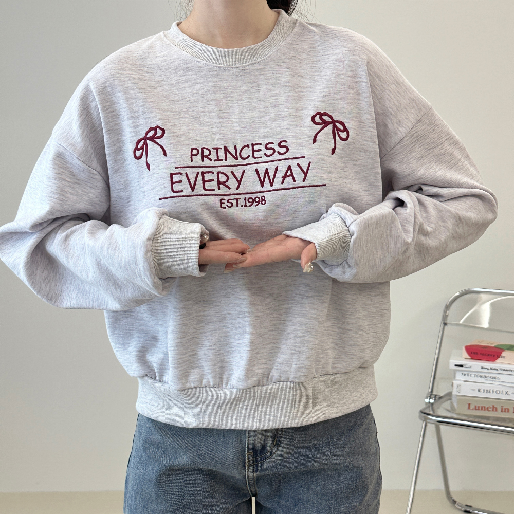 Way embroidered sweatshirt