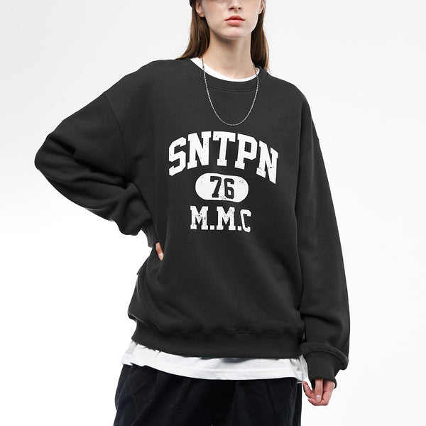 SP SNTPN LOGO CREWNECK-ASH MELANGE