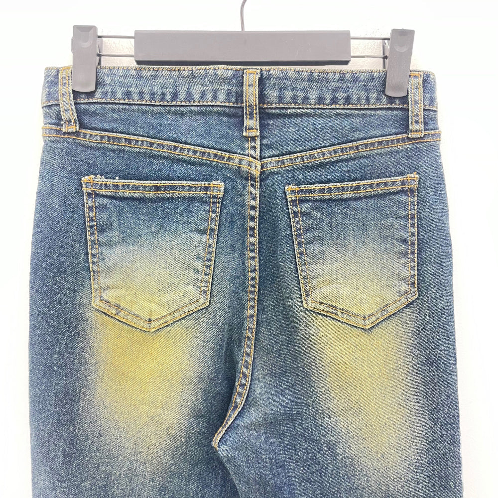 Y2K vintage washing skinny denim jean (blue)