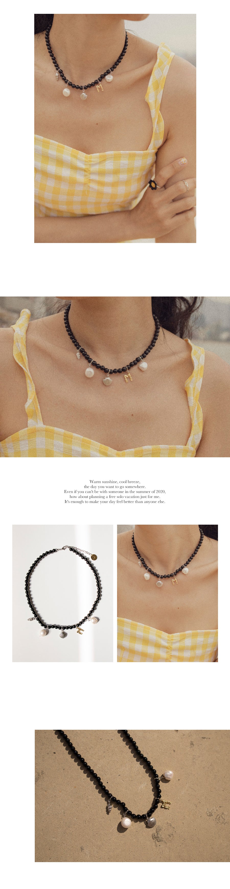 Groovy summer necklace (Black)