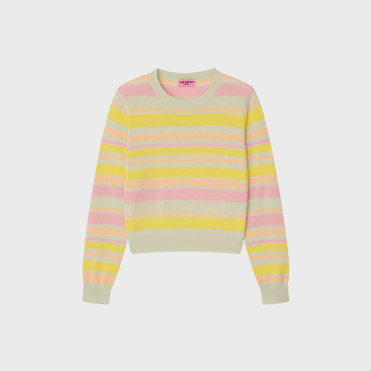 STRIPE SHORT PULLOVER_LIGHT GREEN