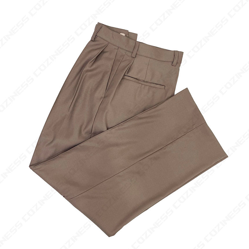 OWN Pipe pin tuck slacks (Set - up