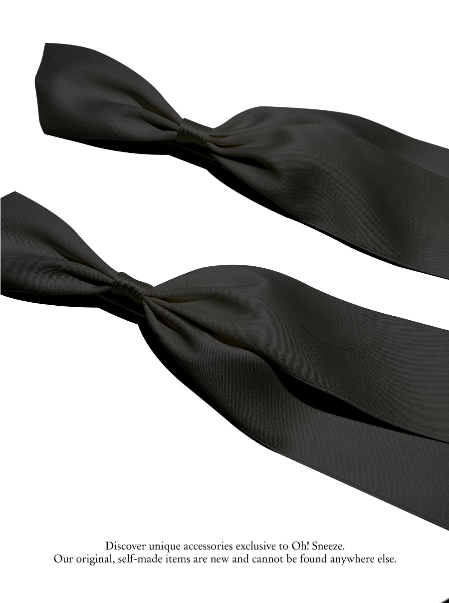 bunny long ribbon_black