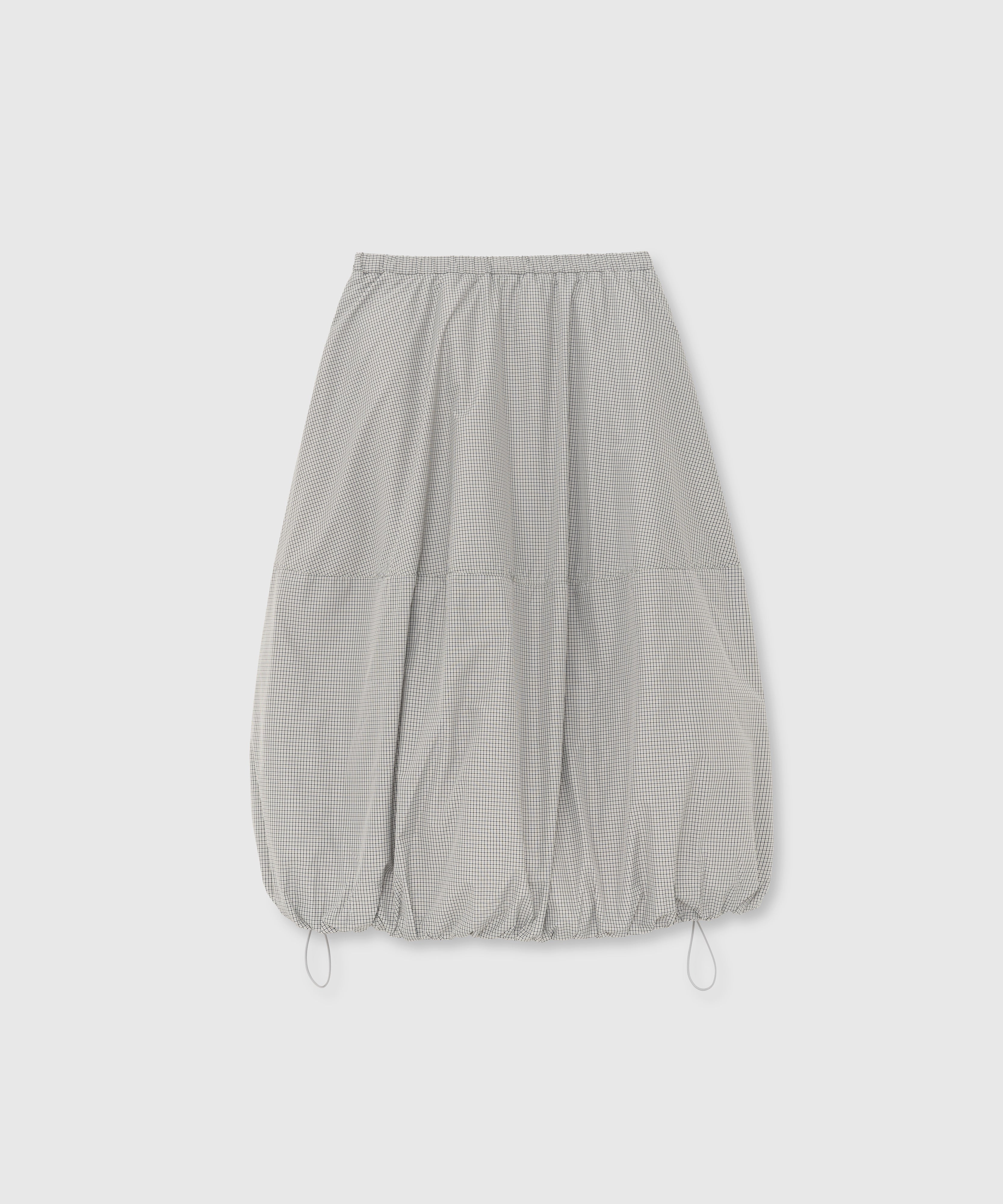 PADDED BALLOON SKIRT_GRAY