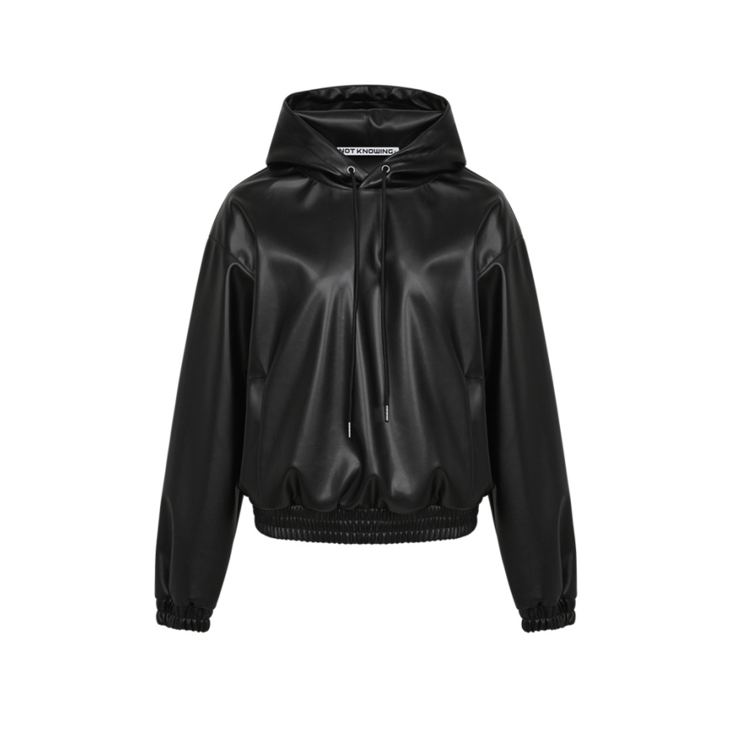 Classic Leather Hoodie (BLACK)