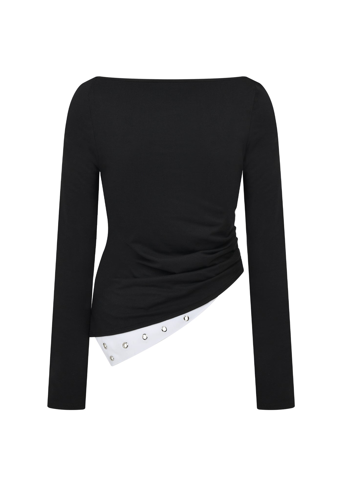 OFF- BALANCE JERSEY TOP (BLACK)